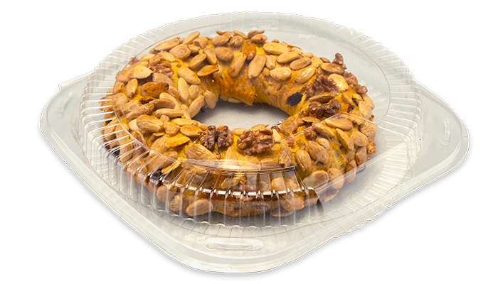 Bolo Rainha "Pastel de la Reina" de Navidad listo para consumo (Pastelería tradicional portuguesa)